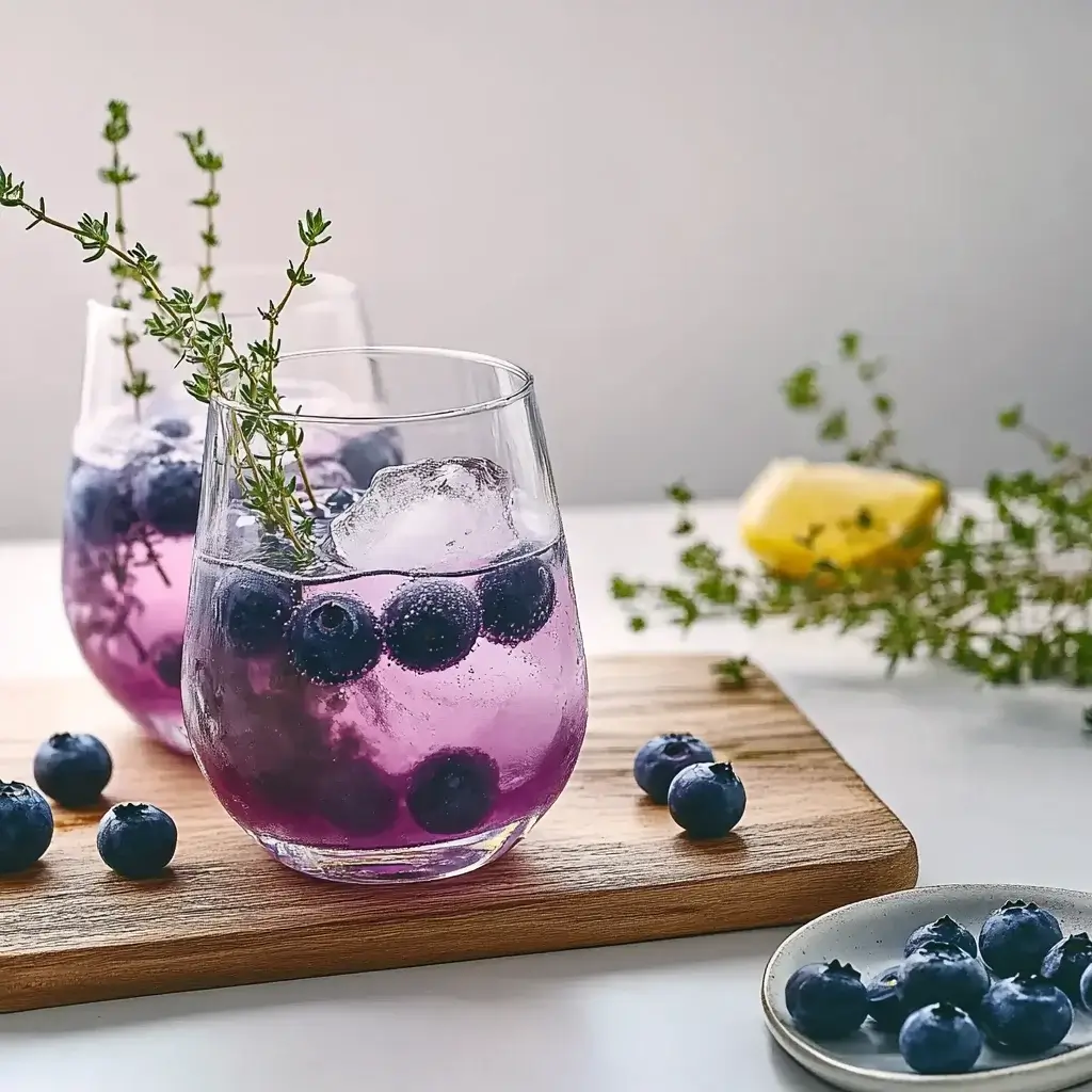Blueberry Thyme Gin Fizz: Refreshing Cocktail Recipe!