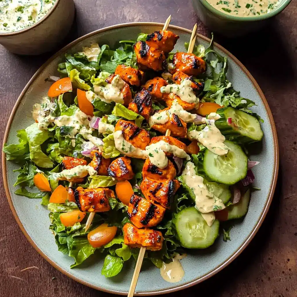 Buffalo Chicken Skewer Salad: A Flavorful Twist on Salad!