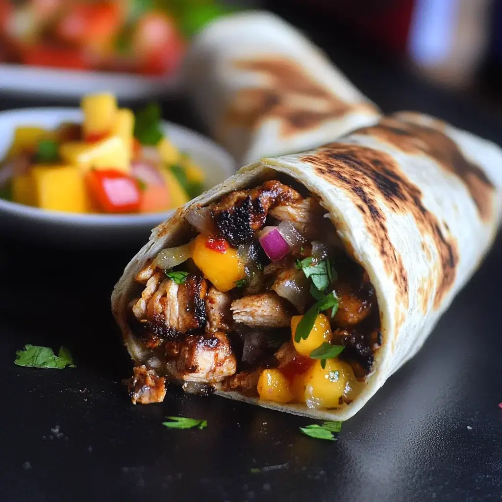 Jerk Chicken Burritos with Mango Salsa: A Flavorful Delight!