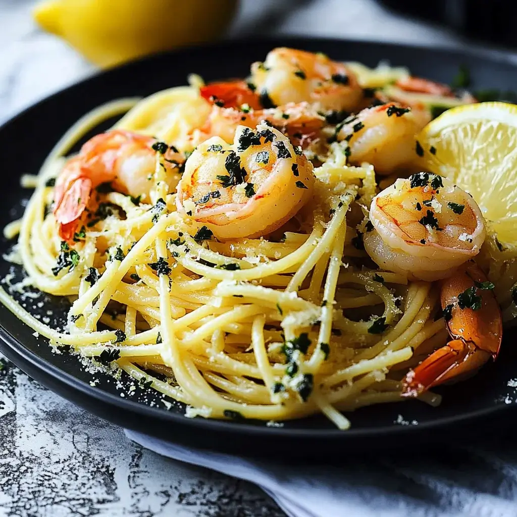 Lemon Garlic Shrimp Spaghetti: A Zesty Delight Awaits!