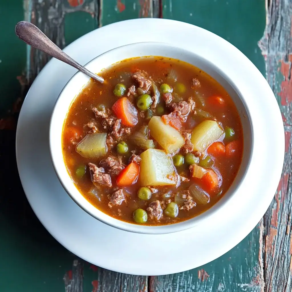 Old-Fashioned Vegetable Beef Soup: A Hearty Delight!