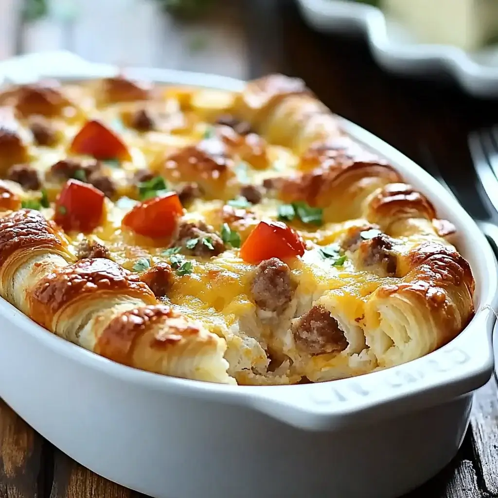 Overnight Croissant Breakfast Casserole: A Must-Try Recipe!