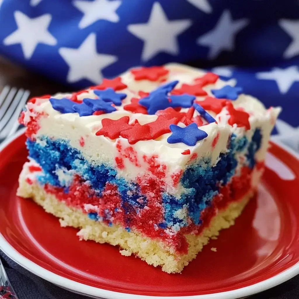 Patriotic Poke Cake: A Festive Summer Delight Recipe