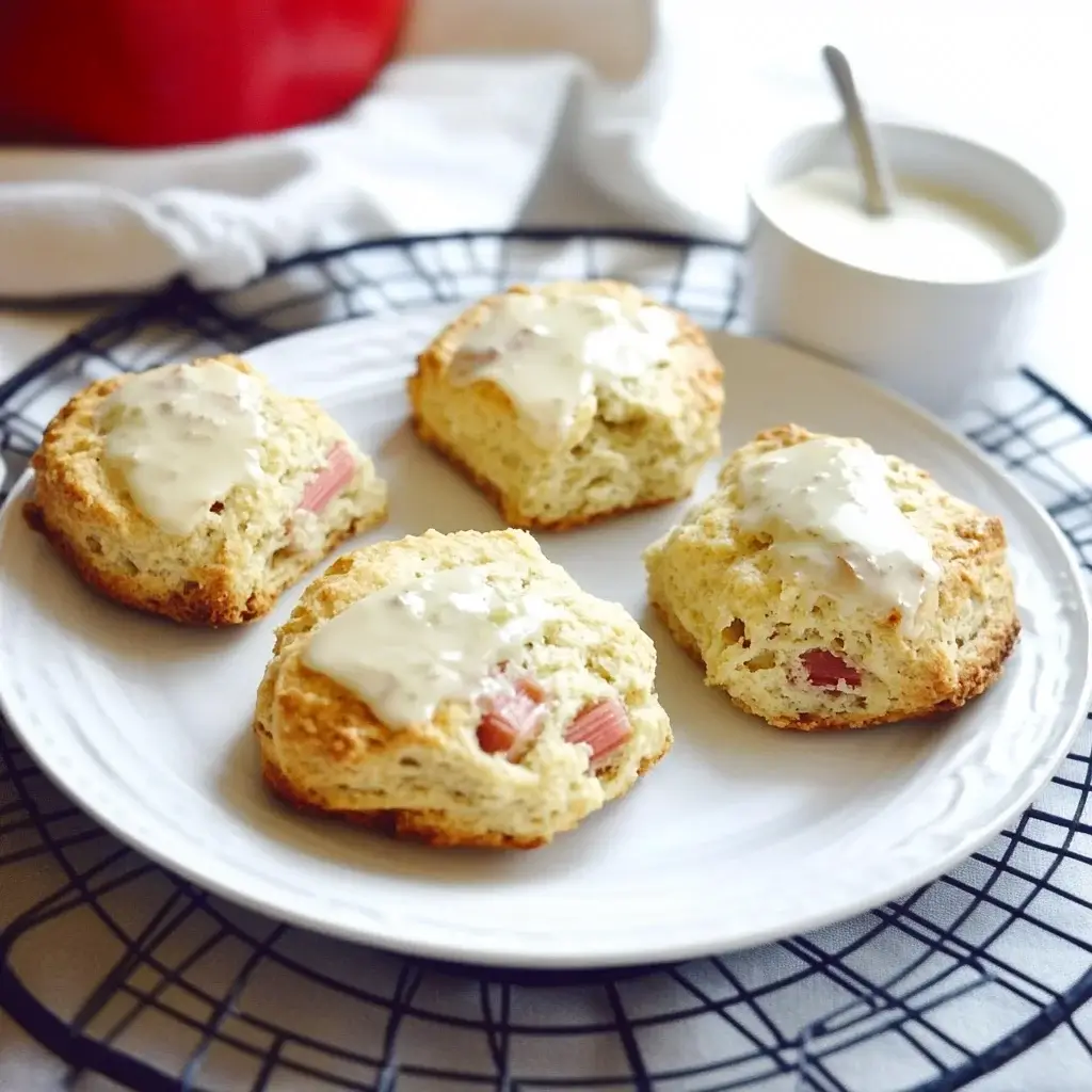 Rhubarb Scones with Vanilla Glaze You'll Love to Bake!