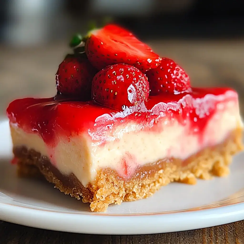 Strawberry Cheesecake Bars: Easy Recipe for Delight!