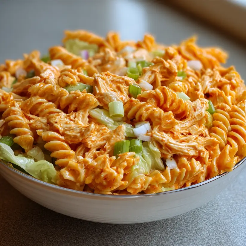 Buffalo Chicken Pasta Salad: A Tangy Delight to Try!