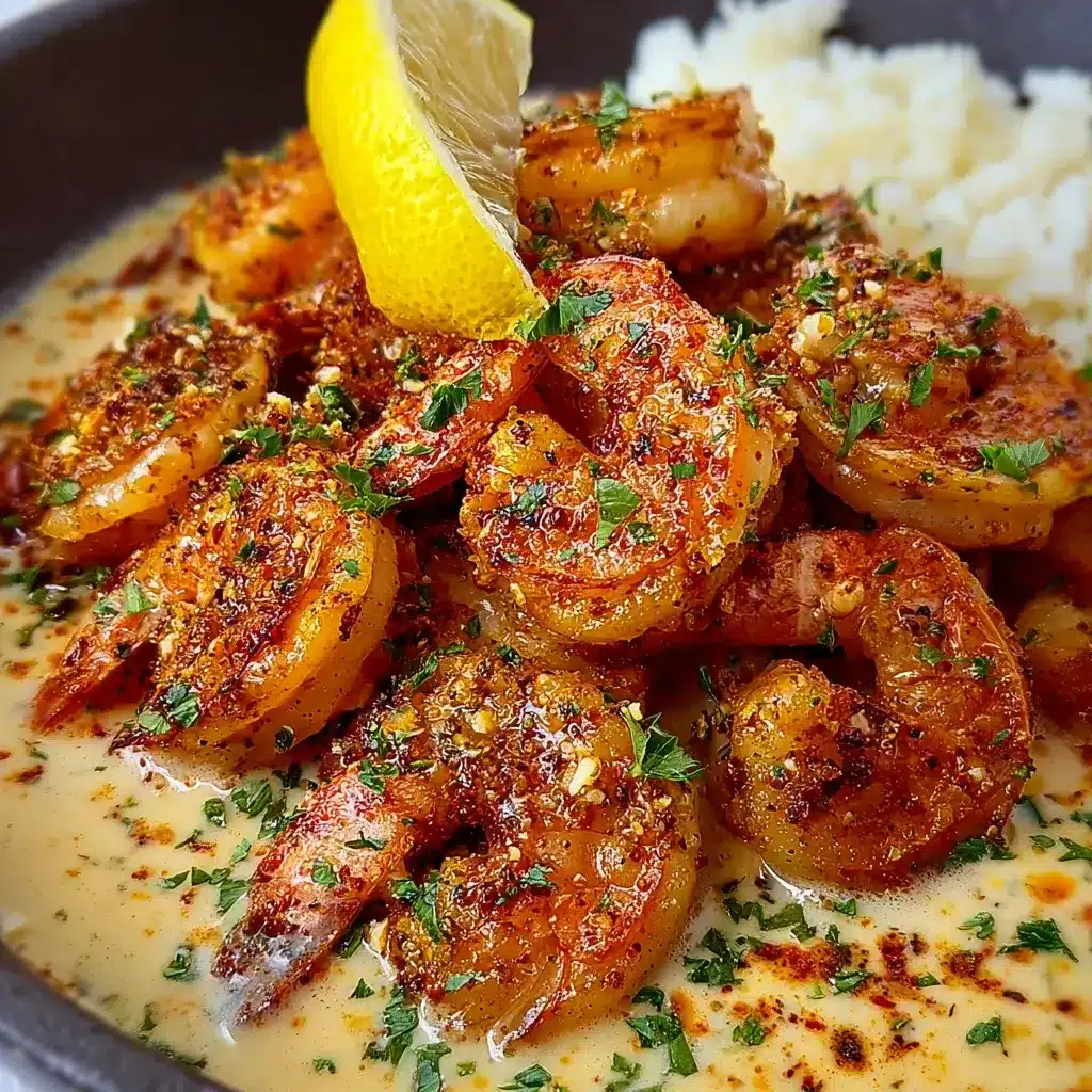Cajun Shrimp with Creamy Garlic Lemon Sauce is delicious!