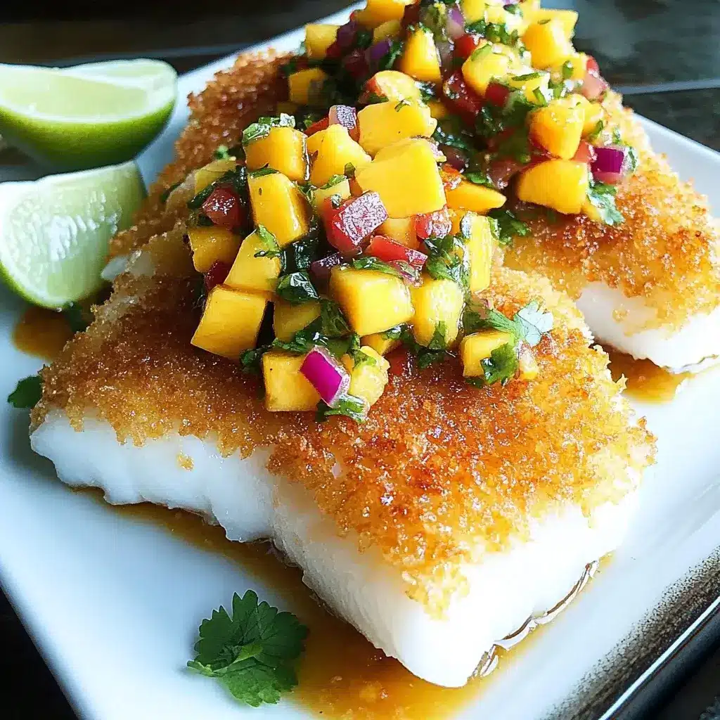 Crispy Coconut-Crusted Fish with Mango Salsa Delights You!