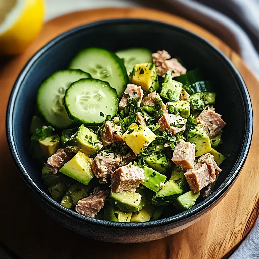 Cucumber Avocado Tuna Salad: A Refreshing Delight!