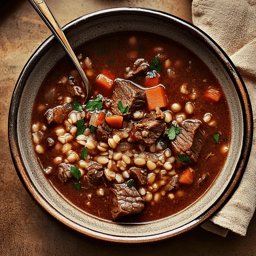 Hearty Beef and Barley Soup: A Comforting Delight!