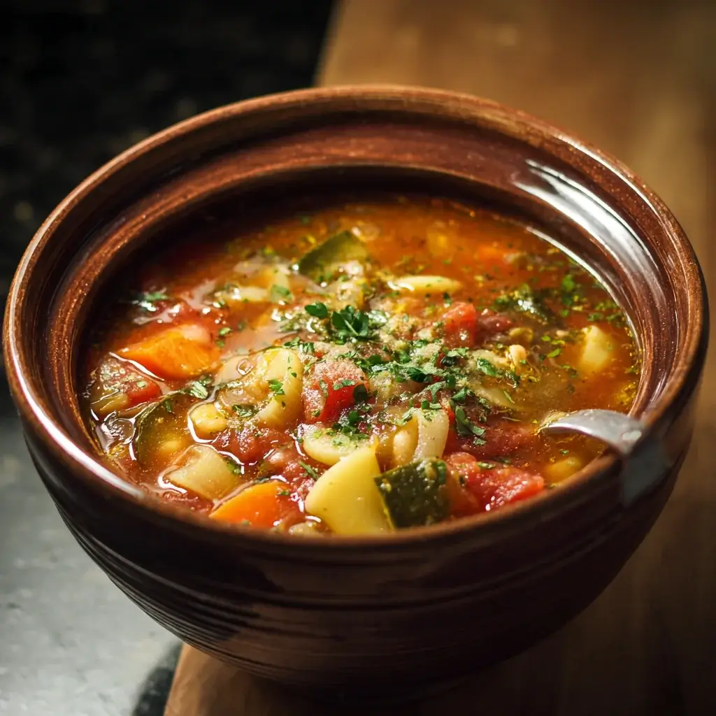 Hearty Slow Cooker Minestrone Soup for a Cozy Meal!