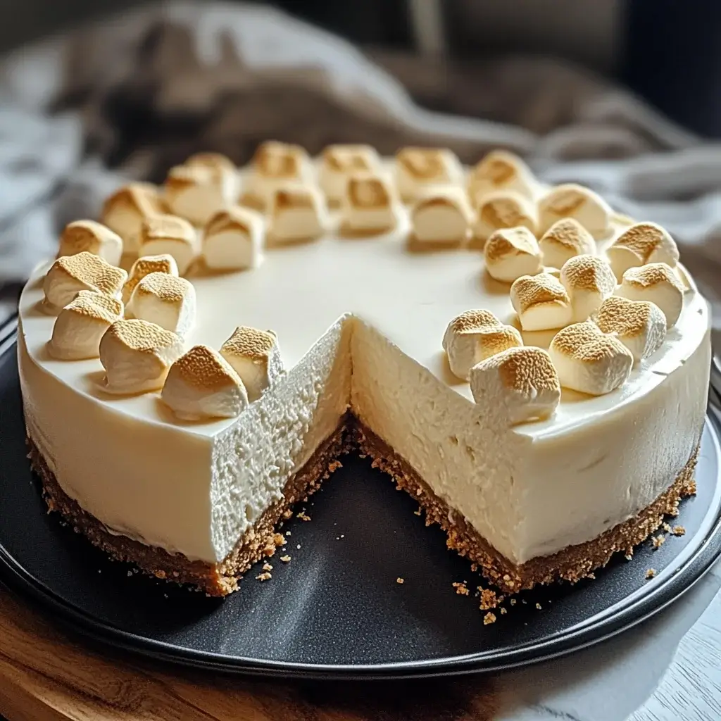 Marshmallow Cheesecake Delight: A Creamy Sweet Treat!