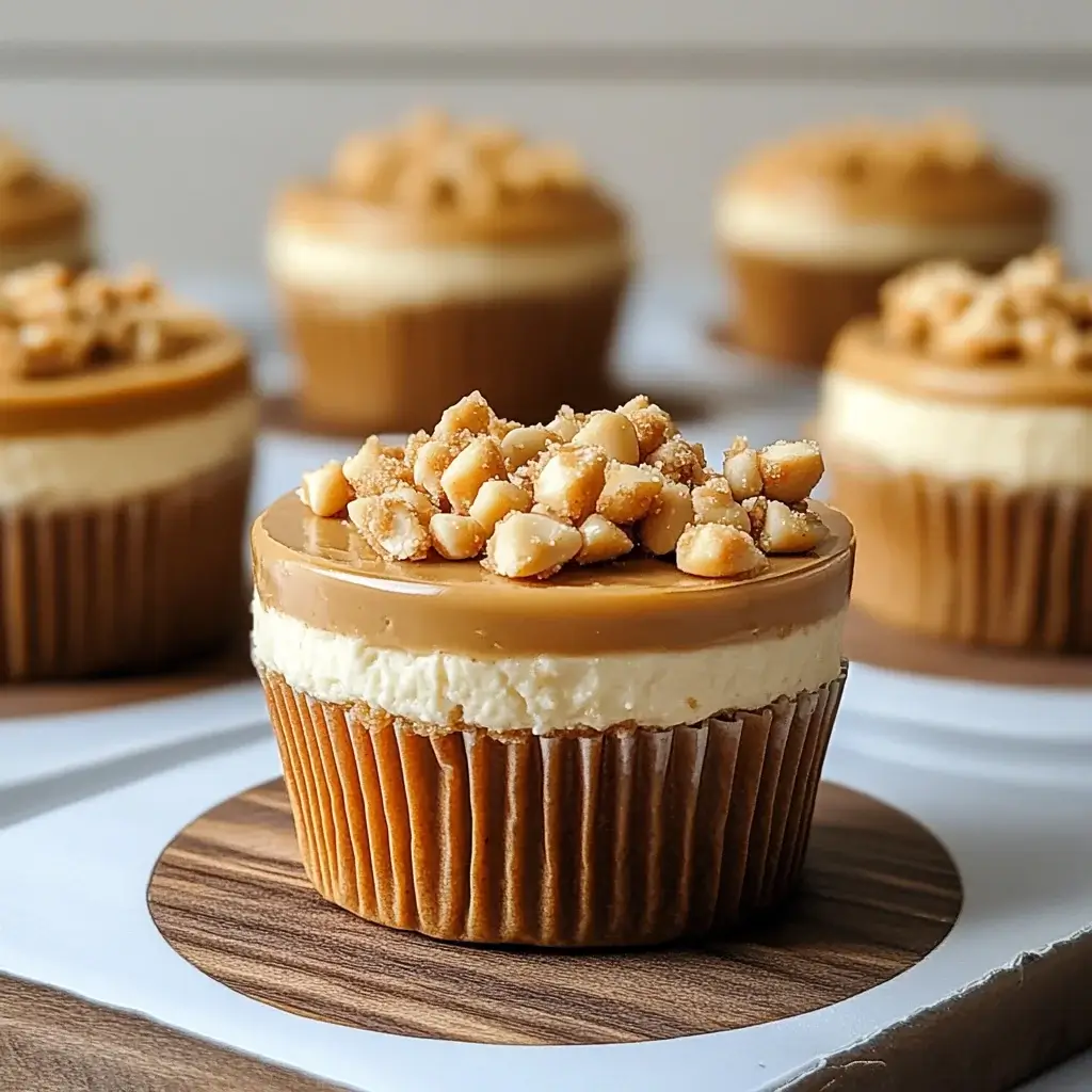 Peanut Butter Cottage Cheese Cheesecake Cups are irresistible!