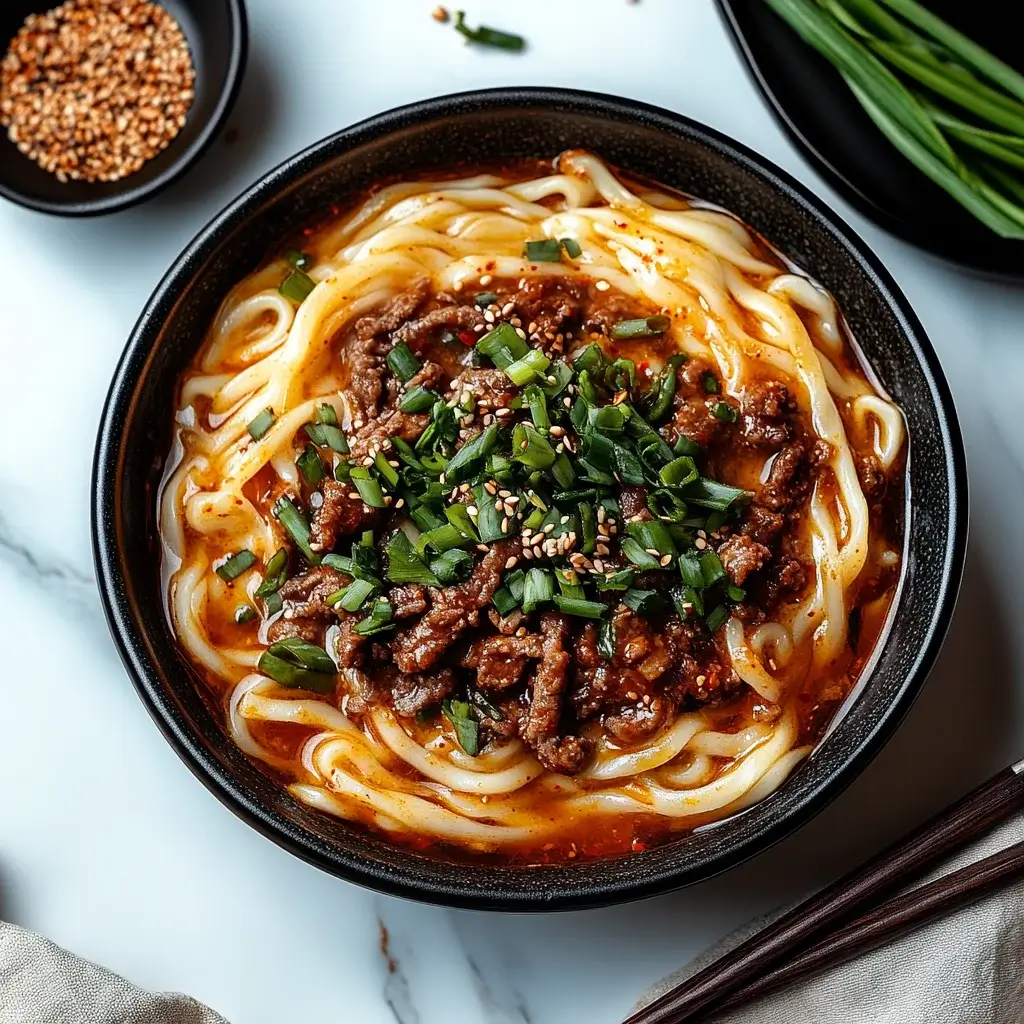 Spicy Korean Gochujang Beef Noodles: A Flavorful Delight
