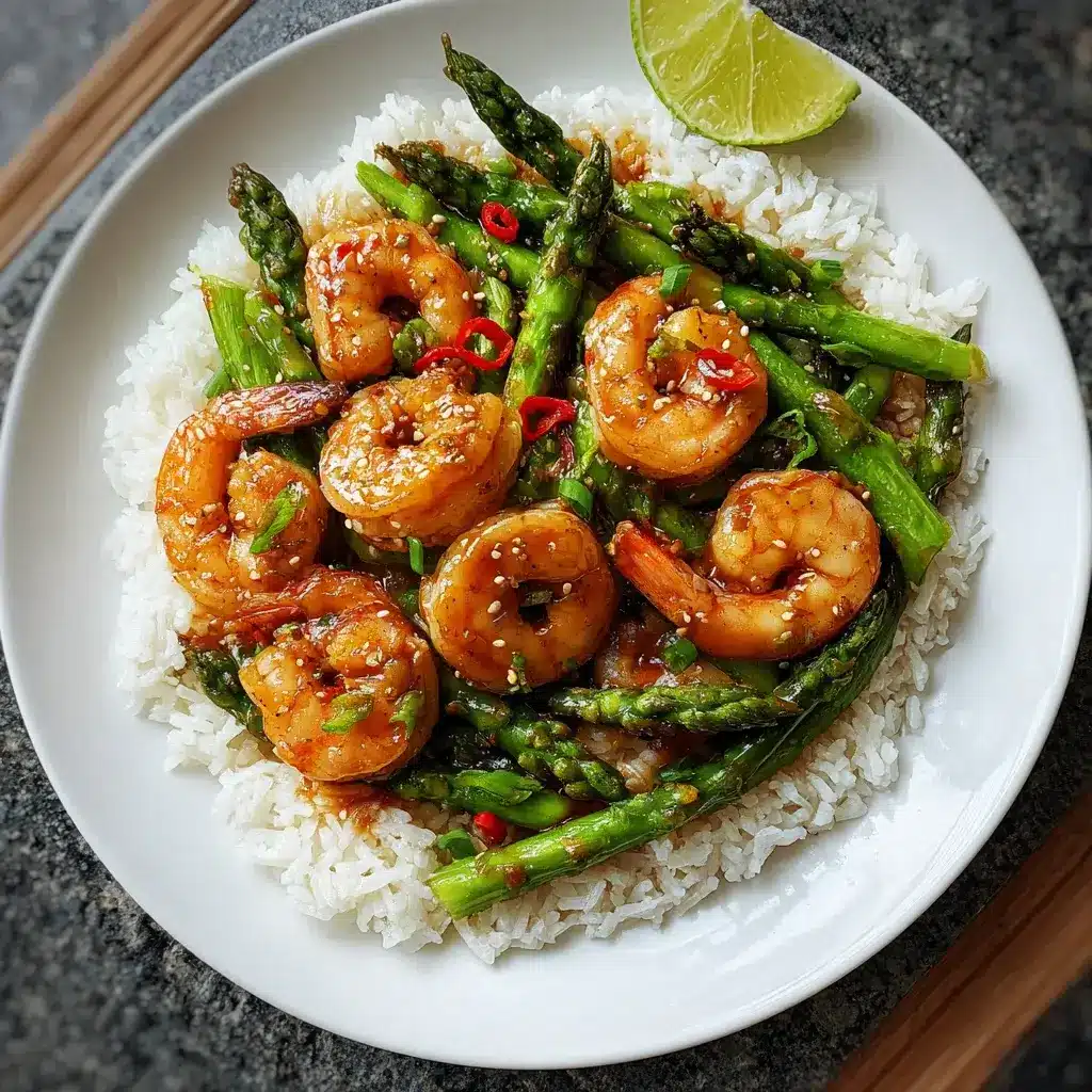 Sweet Chili Shrimp and Asparagus Stir-Fry for Dinner Delight