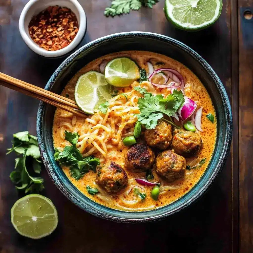 Thai Chicken Meatball Khao Soi: A Flavorful Delight!