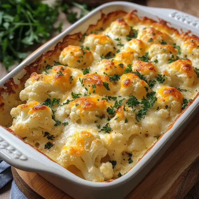 Cheesy Chicken Cauliflower Bake: A Creamy Delight!