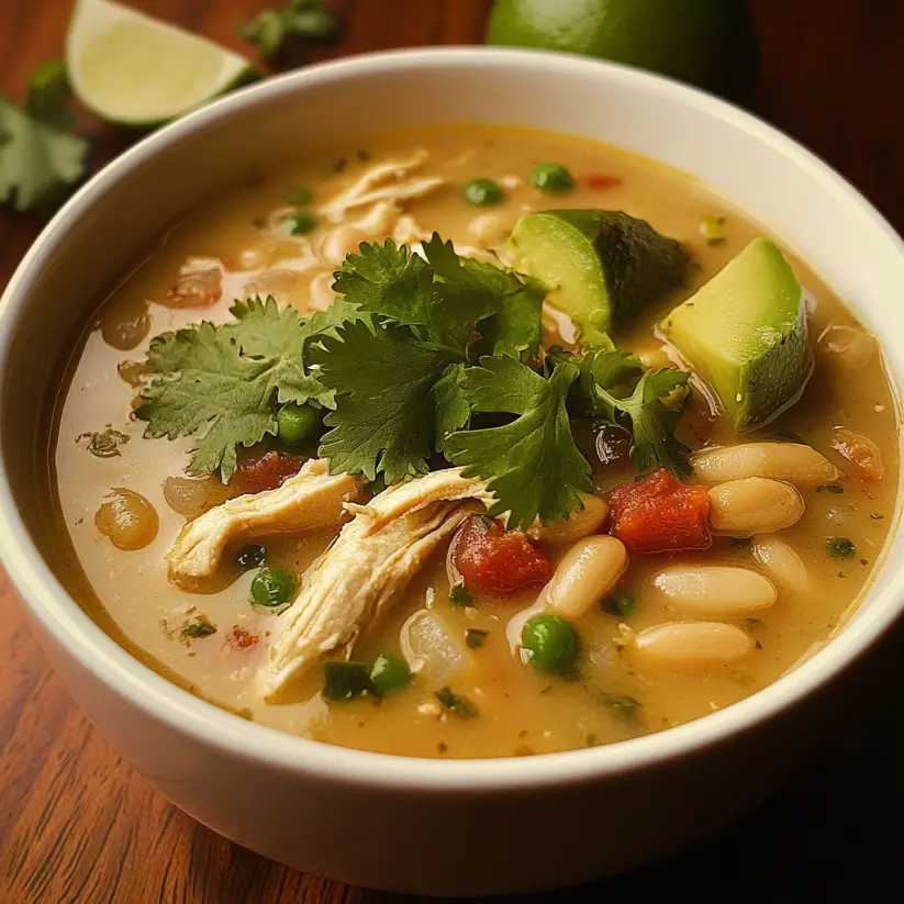 Creamy White Green Chicken Chili: A Comforting Delight!