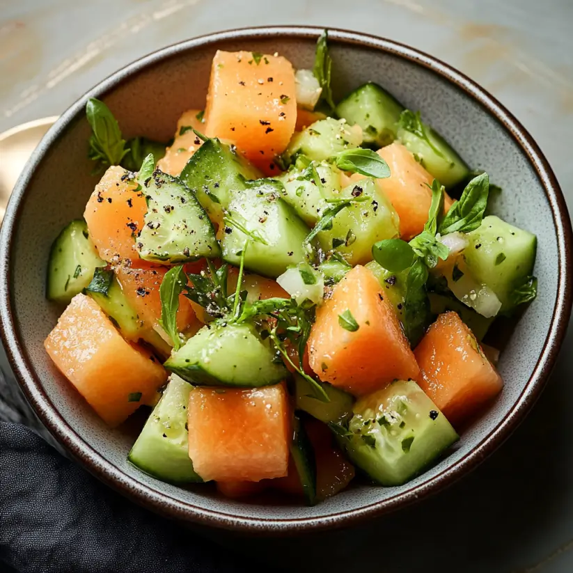 Cucumber Melon Salad: A Refreshing Summer Delight!