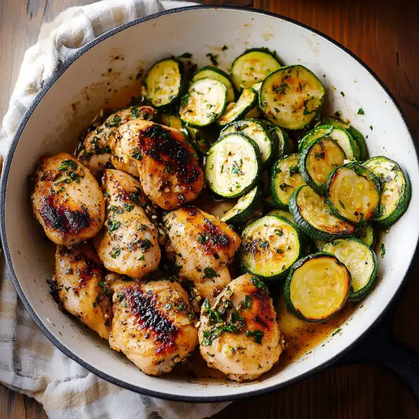 Garlic Asado Chicken with Sautéed Zucchini: A Flavorful Feast!