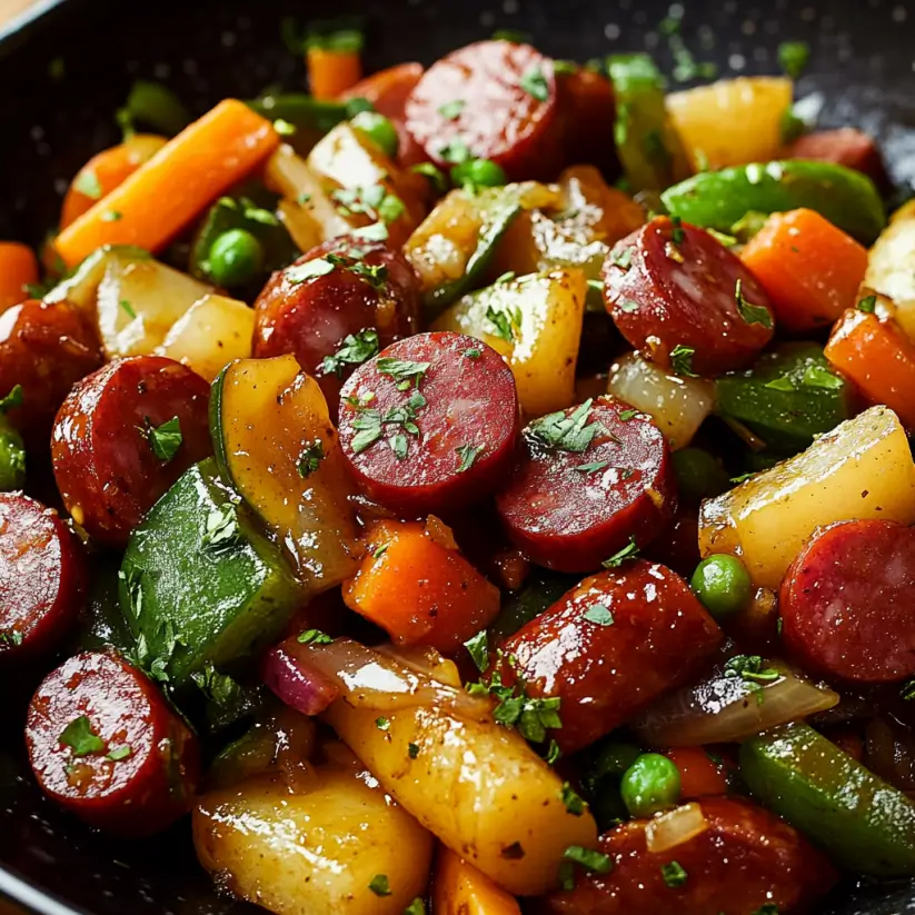 Honey Garlic Kielbasa Stir-Fry: A Sweet & Savory Delight!