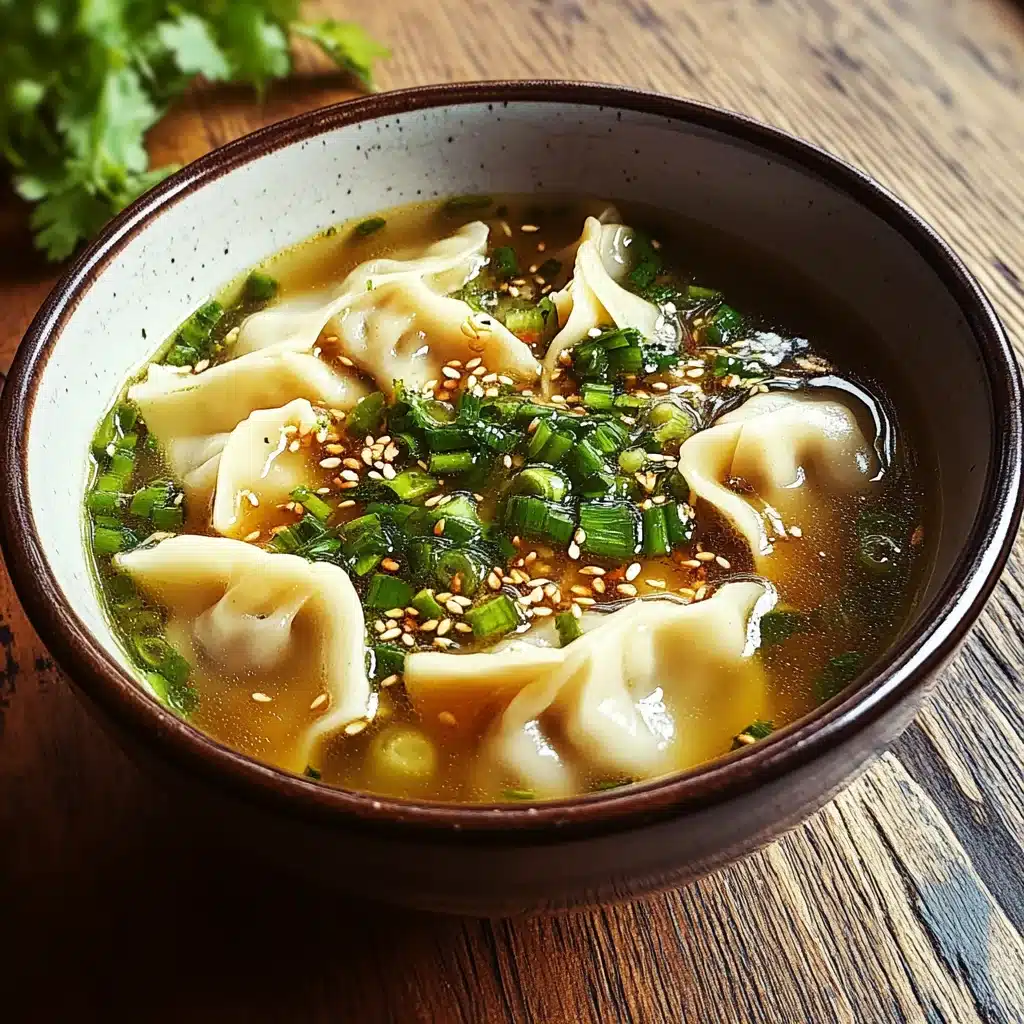 Savory Asian Dumpling Soup: A Heartwarming Delight Recipe