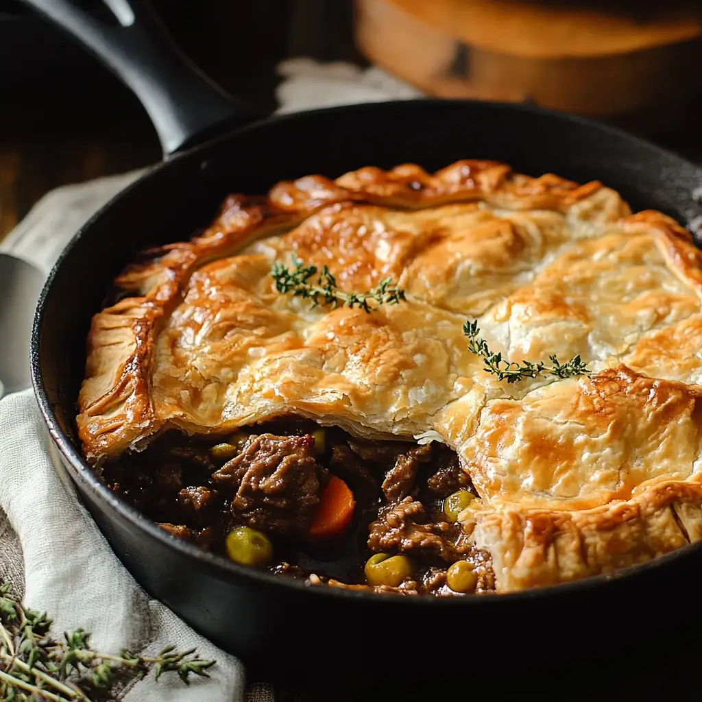 Savory Skillet Beef Pot Pie: A Quick Family Favorite!