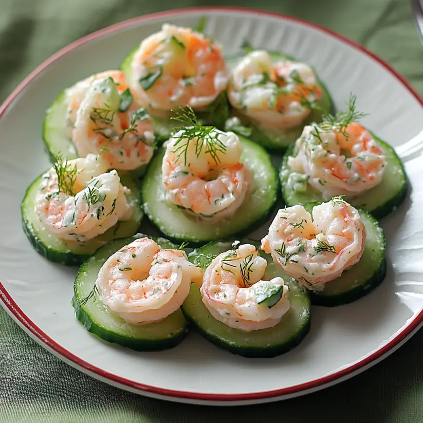 Shrimp Salad on Cucumber Slices: A Refreshing Delight!