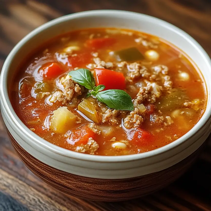 Slow Cooker Stuffed Pepper Soup: A Flavorful Delight!