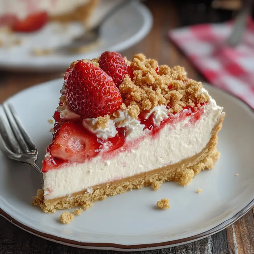 Strawberry Crunch Cheesecake: Indulge in Heaven Today!