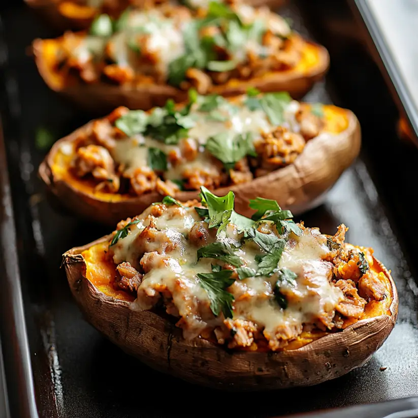 Turkey-Stuffed Sweet Potatoes: A Delicious Healthy Meal!