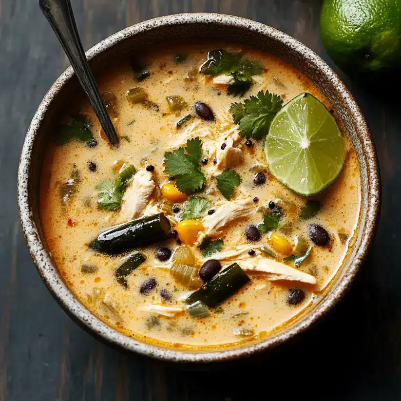 Creamy Chicken Poblano Soup: A Flavorful Delight!