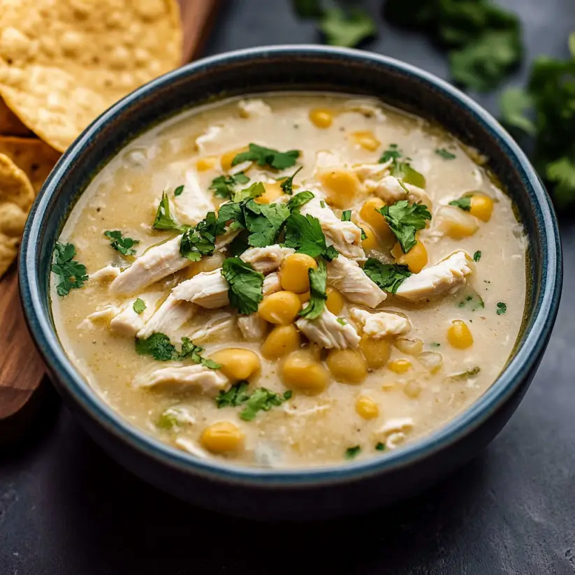 Creamy Crockpot White Chicken Chili is a must-try recipe!