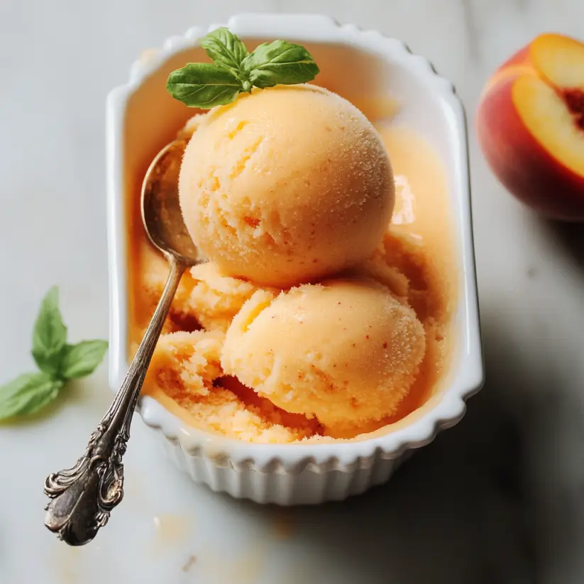 Peach Sorbet: Discover the Easiest Homemade Recipe!