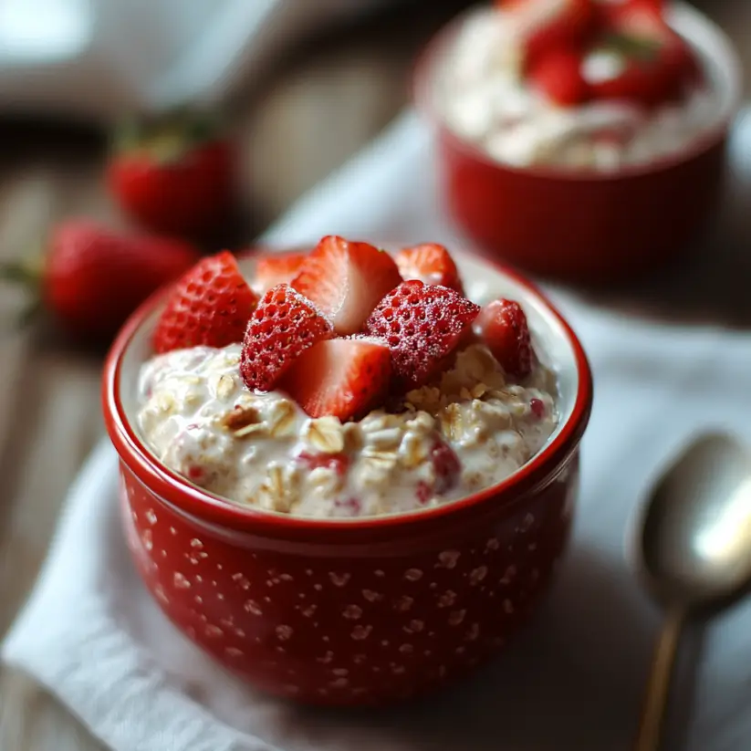 Strawberries and Cream Overnight Oats: A Delicious Start!