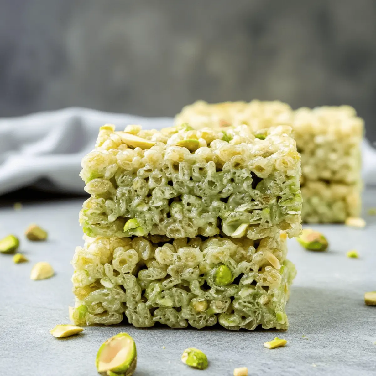 Pistachio Rice Krispie Treats – A Chewy Nutty Delight