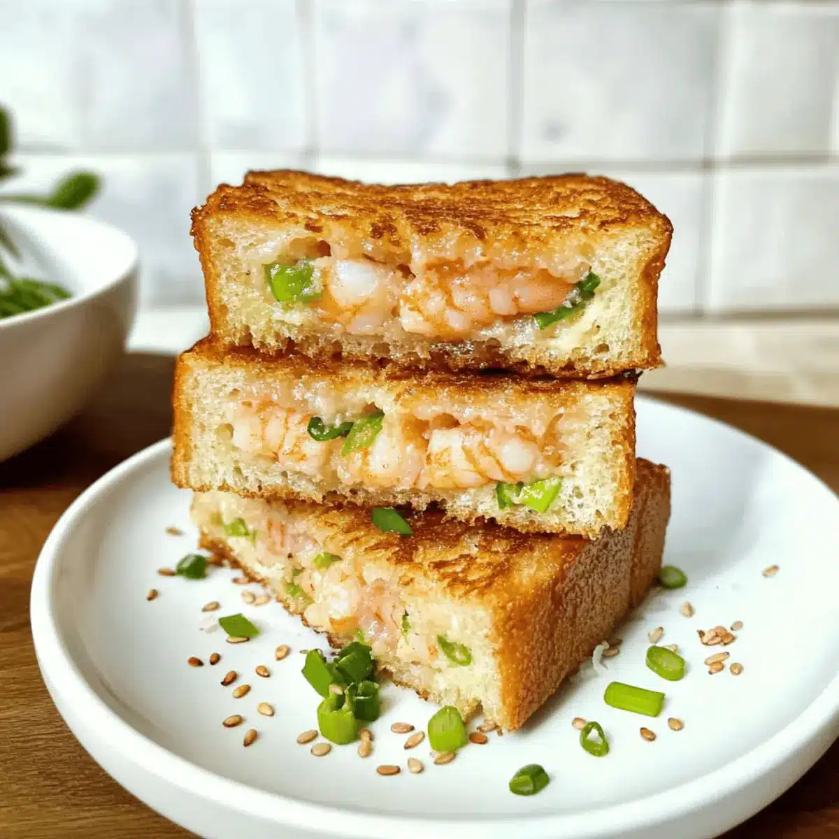 Crispy Sesame Shrimp Toast: A Delicious Air-Fried Treat