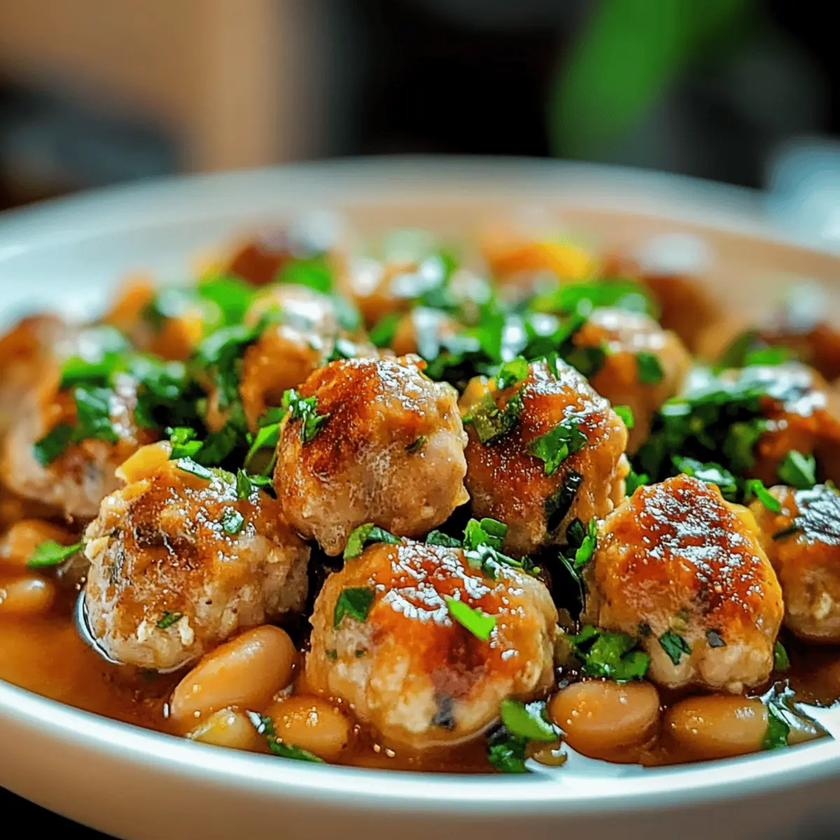 Lighter Chicken Meatball Cassoulet for Cozy Dinner Nights