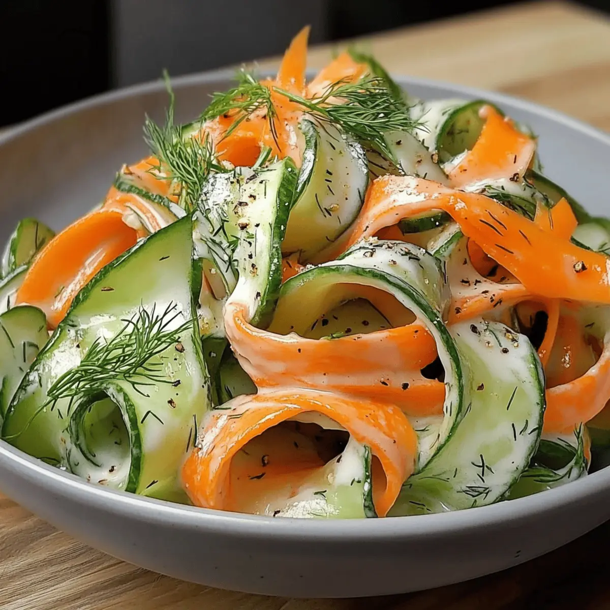Carrot Cucumber Ribbon Salad: Refreshing Crunch for Any Meal