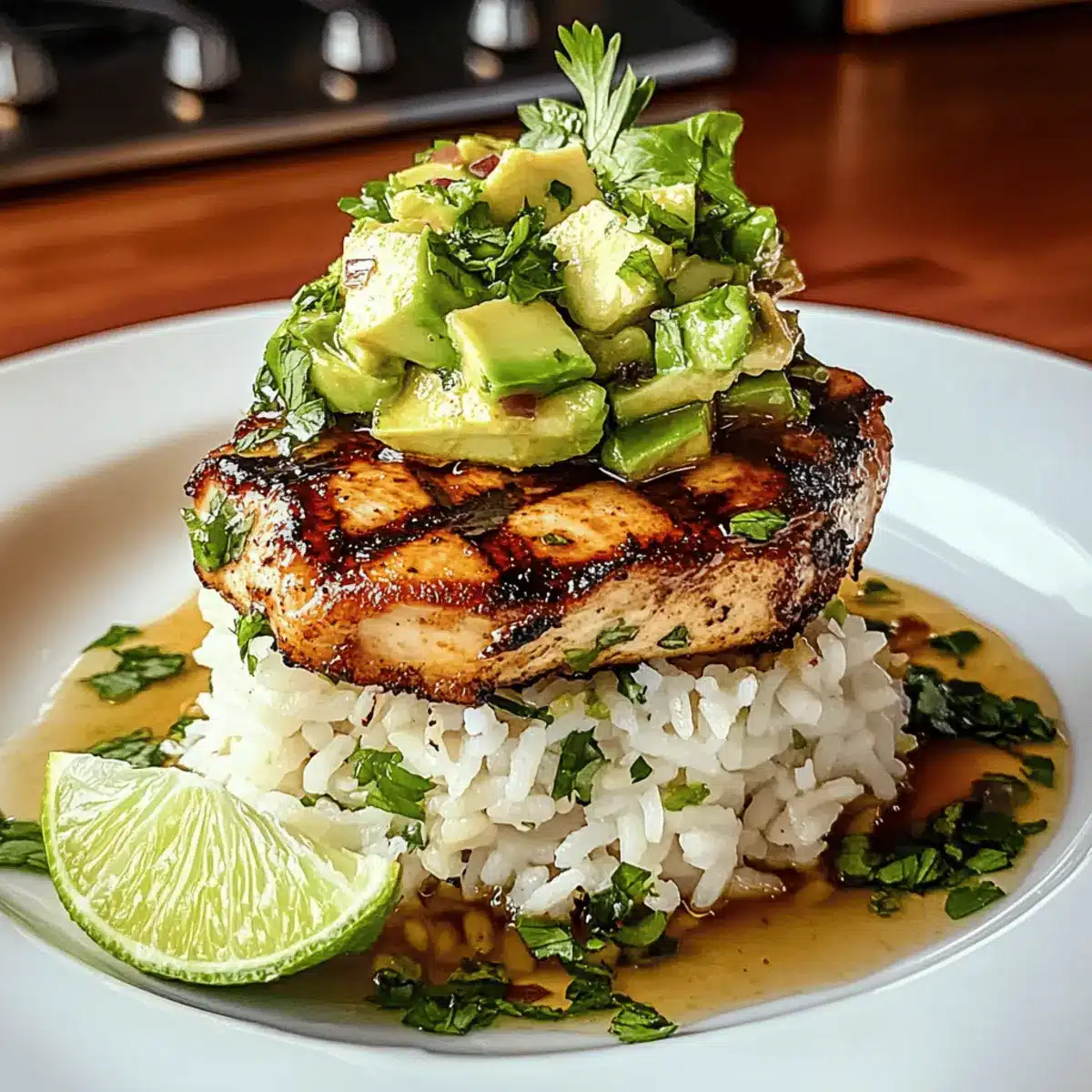 Zesty Chicken & Avocado Rice Stack for a Flavorful Dinner