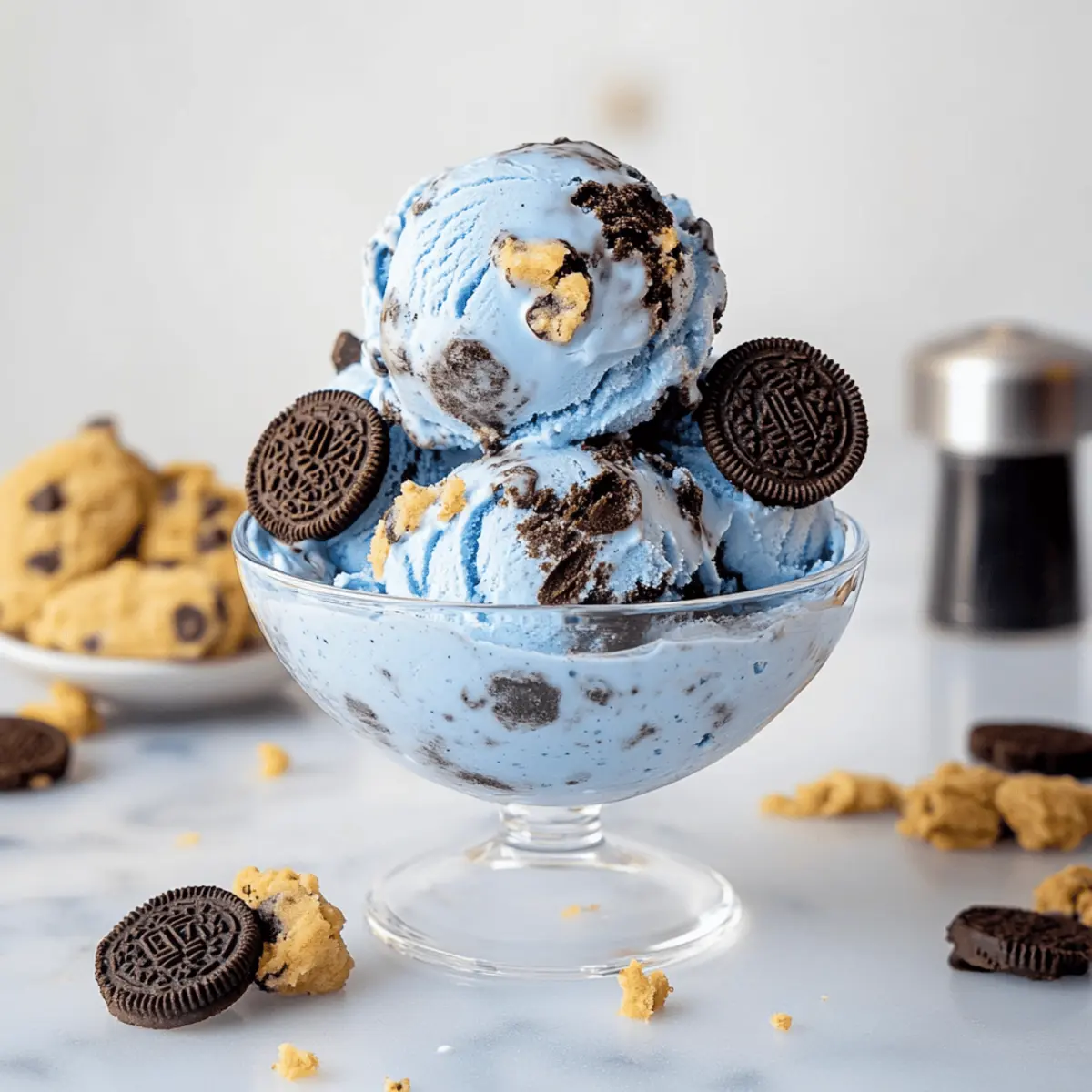 Vegan Cookie Monster Ice Cream