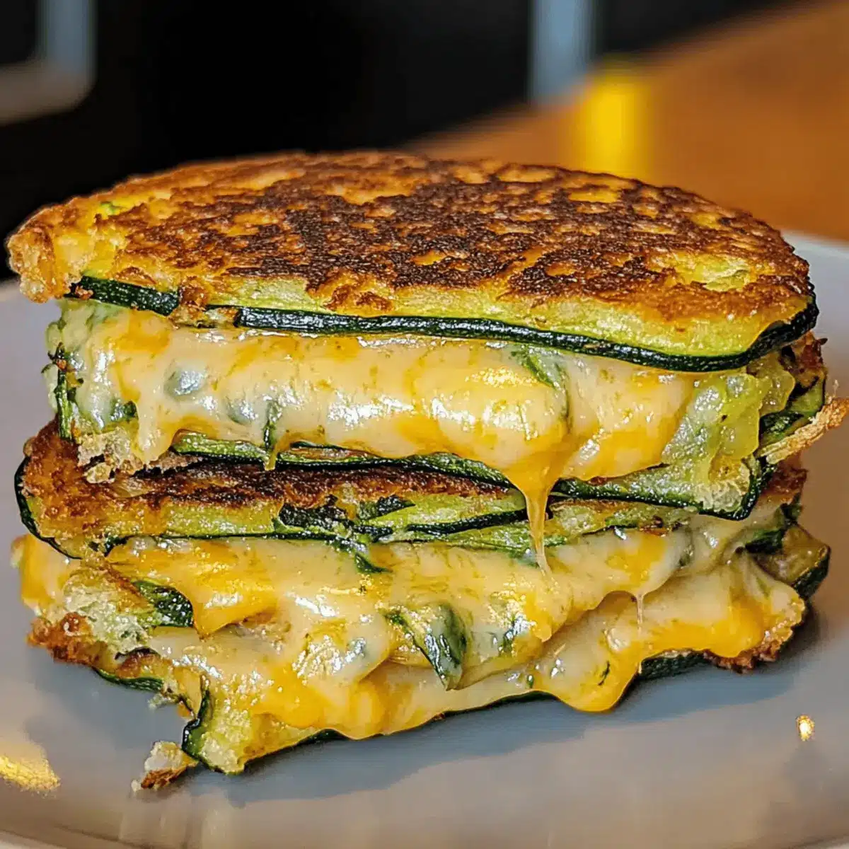 Crispy Zucchini Grilled Cheese - A Guilt-Free Comfort Bite