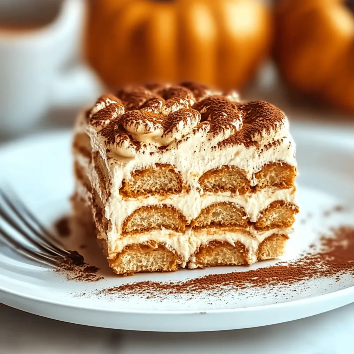 Creamy Pumpkin Tiramisu