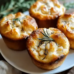 Golden Crust Garlic Rosemary Focaccia Muffins