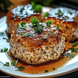 Garlic Parmesan Chicken Meatloaf