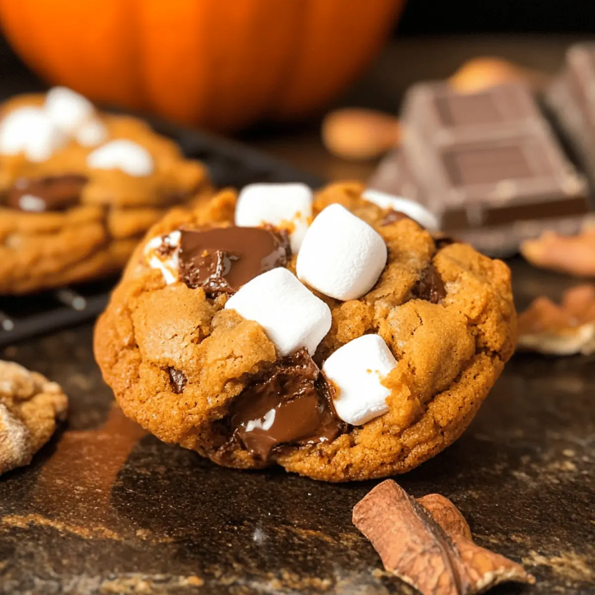 Pumpkin S’mores Cookies