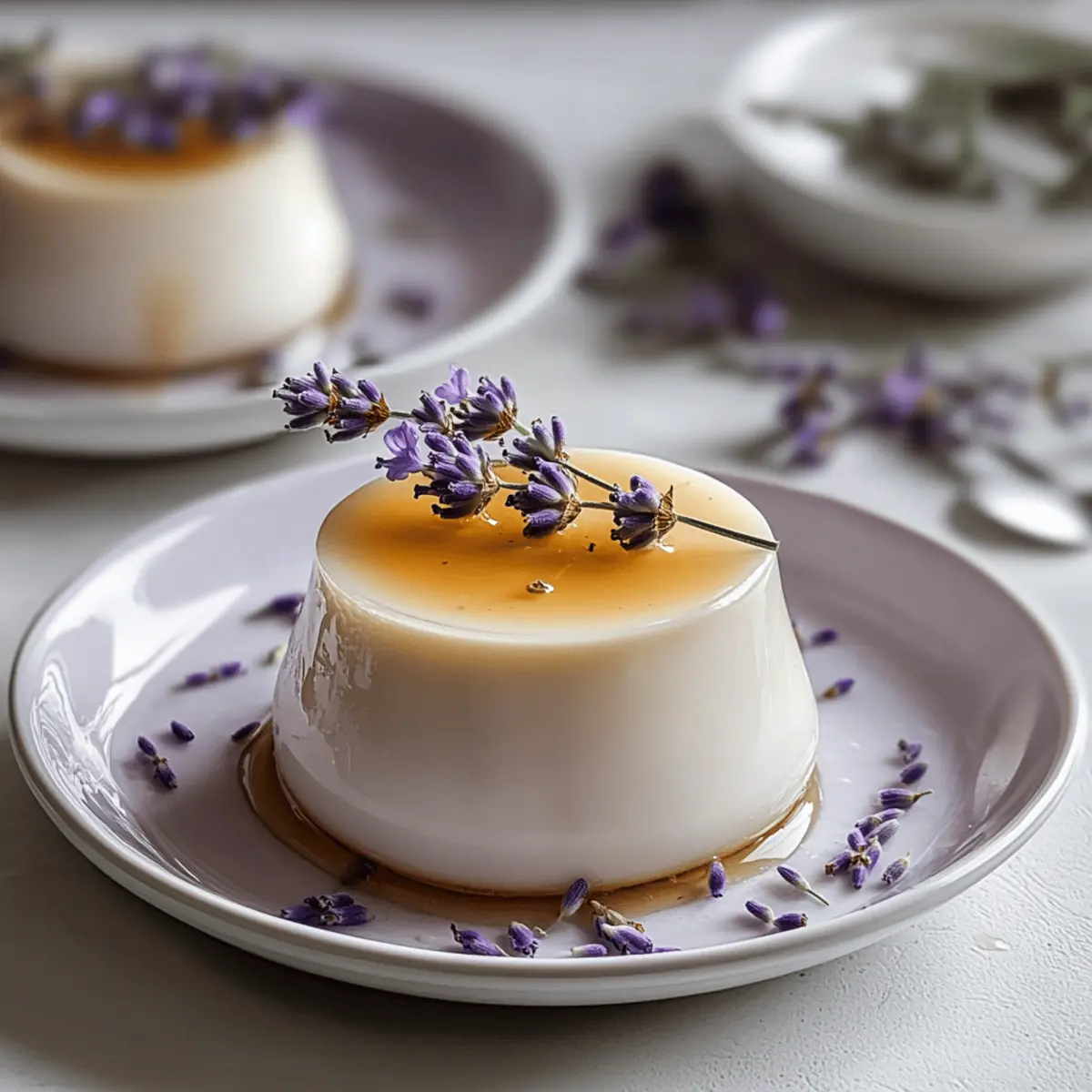 Lavender Honey Panna Cotta