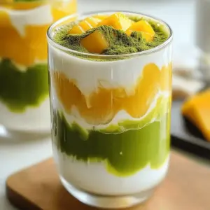 Iced Mango Matcha Latte