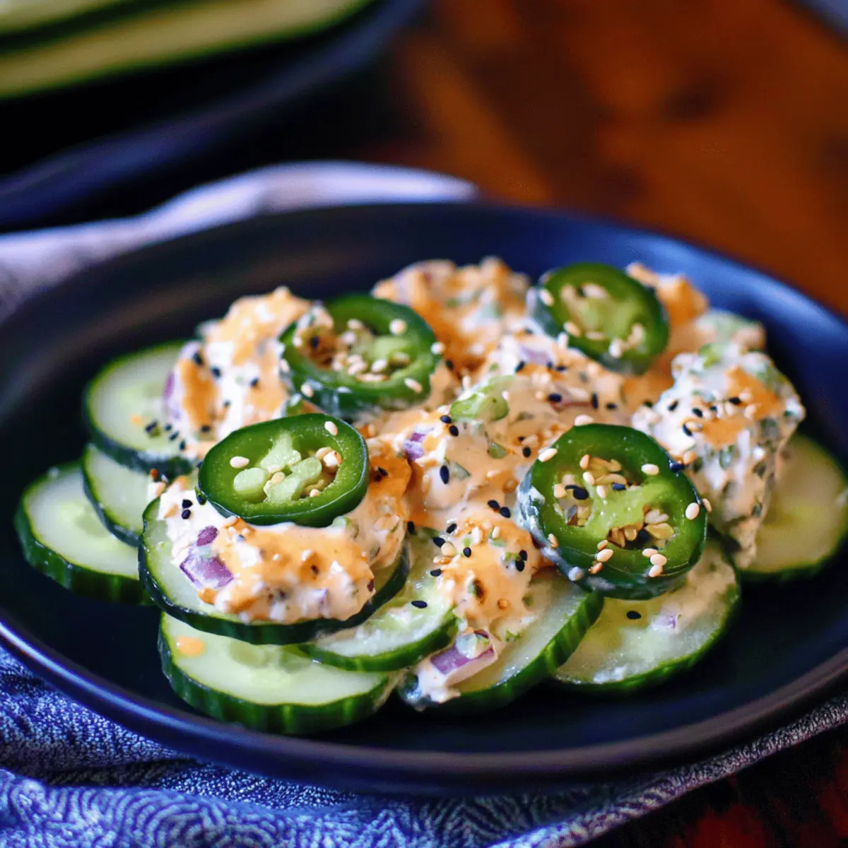Jalapeno Popper Cucumber Salad