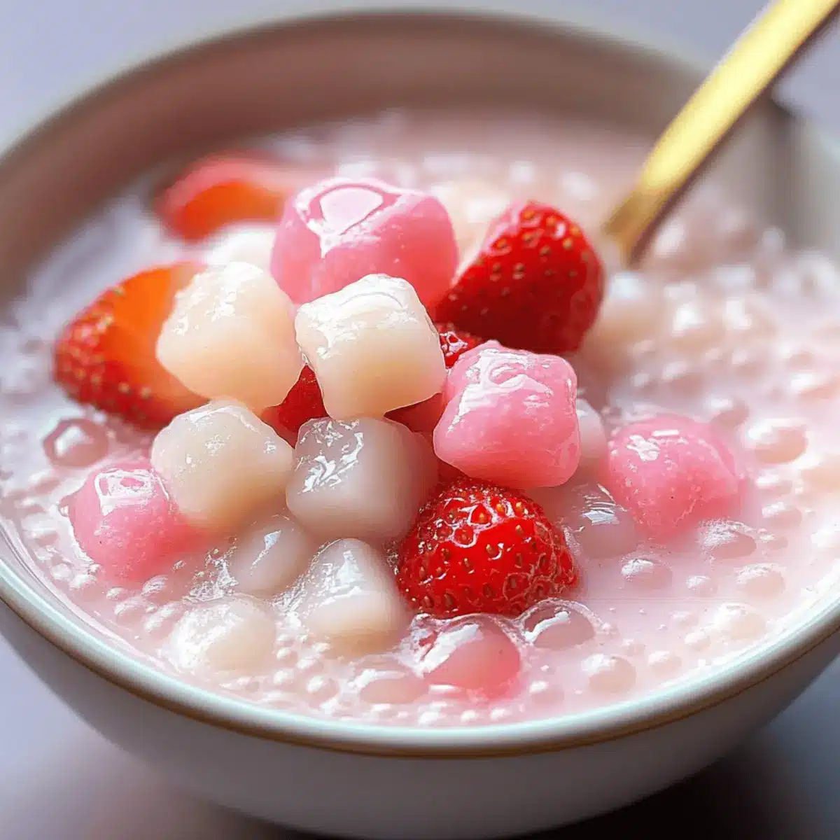 Refreshing Strawberry Coconut Tapioca Dessert for Sweet Moments